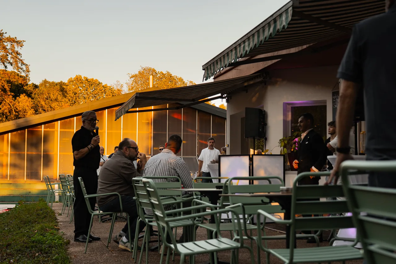 La terrasse à la lumière du soir